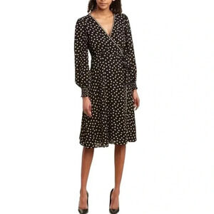 Max studio wrap around dress-medium NWT